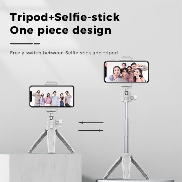 Ulanzi MT-08 Foldable Desktop Vlogging Tripod Holder Selfie Monopod Stick Live Bracket (Black Red) - Image 5