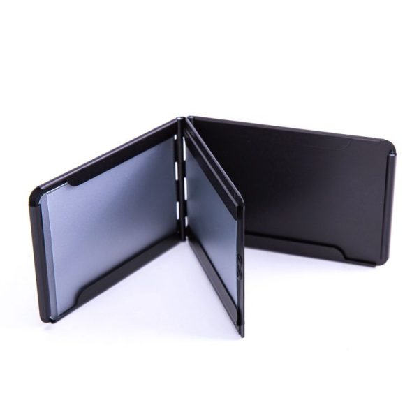 Metal Driver License Box Multifunctional Aluminum Alloy Credit Card Storage Bag (Black) - Image 3