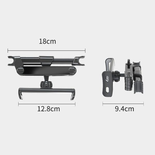 Car Seat Telescopic Bracket Car Rear Pillow Mobile Phone Bracket, Colour: 06 Upgrade Version Red - Image 4