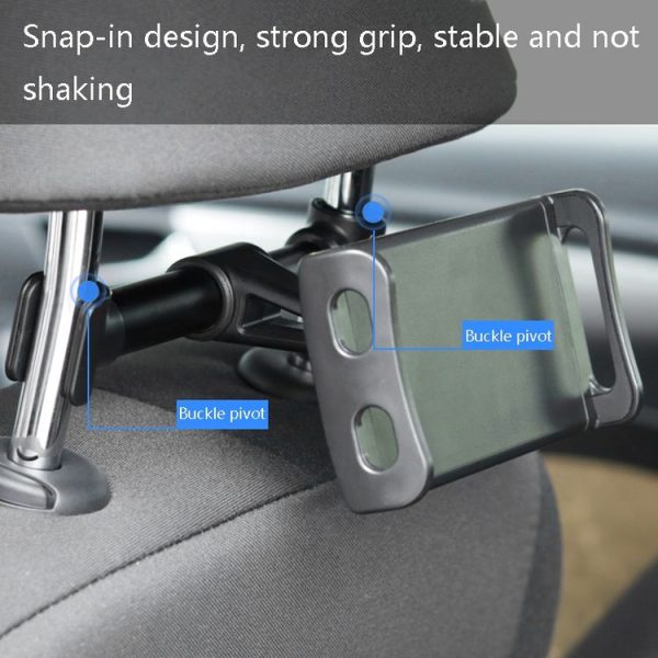 Car Seat Telescopic Bracket Car Rear Pillow Mobile Phone Bracket, Colour: 06 Upgrade Version Red - Image 5