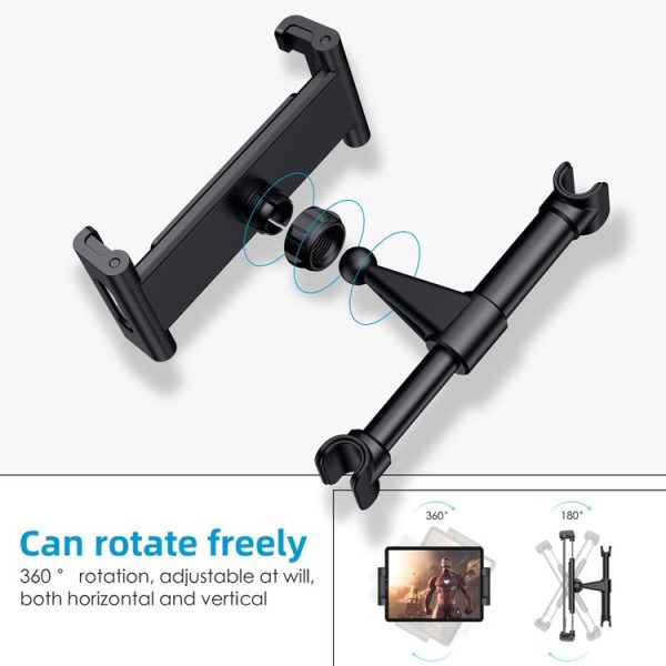 Car Seat Telescopic Bracket Car Rear Pillow Mobile Phone Bracket, Colour: 06 Upgrade Version Red - Image 7