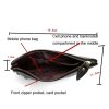 Ladies One-Shoulder Diagonal Mobile Phone Coin Purse (Orange) - Image 4
