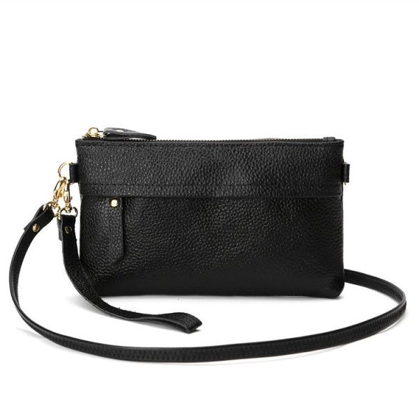 Ladies One-Shoulder Diagonal Mobile Phone Coin Purse (Orange) - Image 6