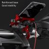 Kewig M6 Aluminum Alloy Motorcycle Mobile Phone Bracket Rechargeable With Switch Waterproof Stable Navigation Bracket (Black) - Image 6