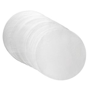 1 Set Double-Sided Silicone Oil Baking Paper Cake Biscuit Pizza Tray Non-Stick Greaseproof Paper (Diameter 12cm)