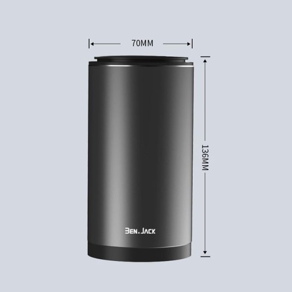 BEN.JACK Car Trash Can Multi-Function Storage Box In Car (Deep Gray With 35 Garbage Bags) - Image 3