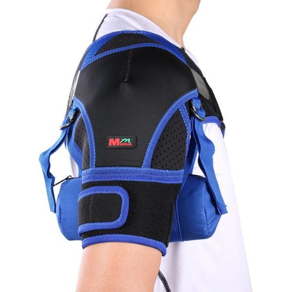 G06 Four-Direction Adjustable Pressure And Breathable Shoulder Pad Sports Protective Gear, Style: Airbag Version M (Black Blue) - Image 7