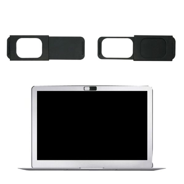 2 PCS Computer Camera Protection Cover Lens Stickers (Black)