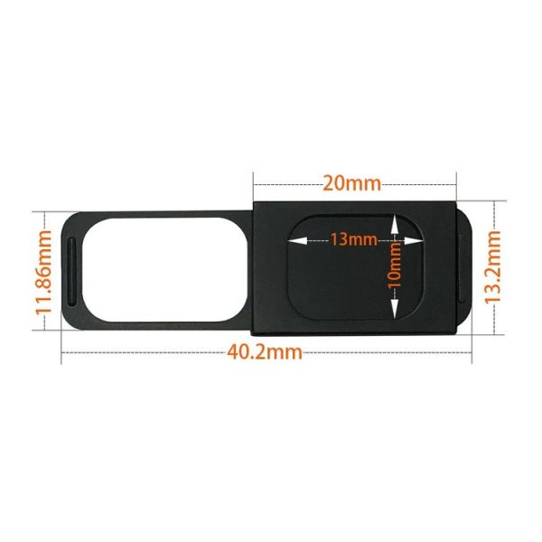 2 PCS Computer Camera Protection Cover Lens Stickers (Black) - Image 3