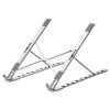 Oatsbasf V01 Portable Metal Laptop Cooling Bracket Aluminum Alloy Folding Adjustable Lifting Stand (Silver)