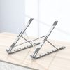 Oatsbasf V01 Portable Metal Laptop Cooling Bracket Aluminum Alloy Folding Adjustable Lifting Stand (Silver) - Image 2