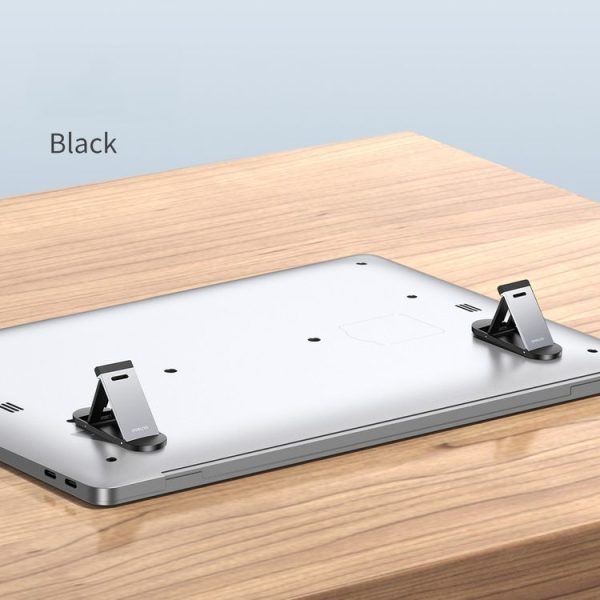 Oatsbasf 03488 Six Files Free Adjustment Notebook Bracket Portable Folding Stable Cooling Bracket (Black) - Image 2