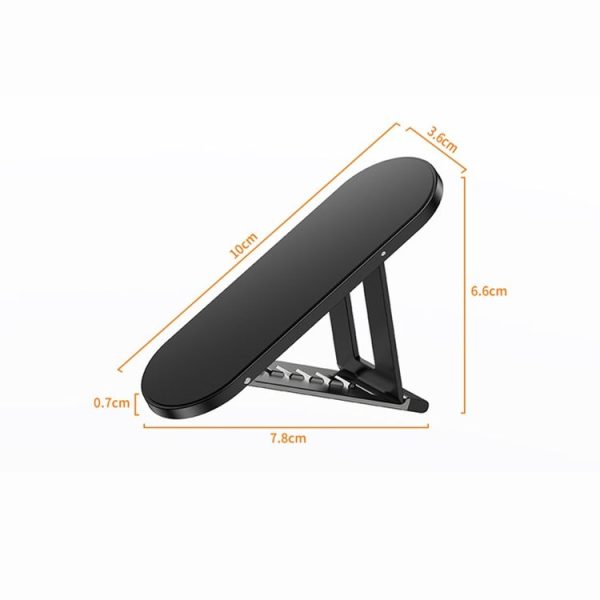 Oatsbasf 03488 Six Files Free Adjustment Notebook Bracket Portable Folding Stable Cooling Bracket (Black) - Image 3