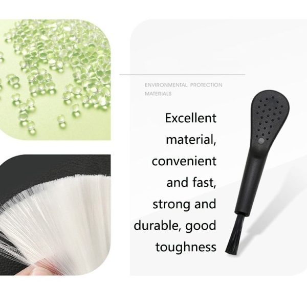 100 PCS ZX-008 Plastic Mini Brush Mobile Phone Screen Mosquito Killer Lamp Humidifier Keyboard Cleaning Brush (Black Handle Black Hair) - Image 4