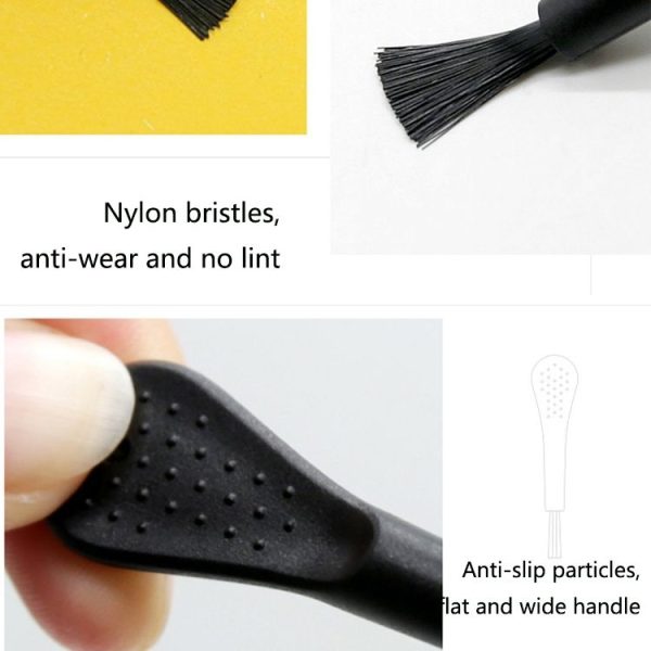 100 PCS ZX-008 Plastic Mini Brush Mobile Phone Screen Mosquito Killer Lamp Humidifier Keyboard Cleaning Brush (Black Handle Black Hair) - Image 5