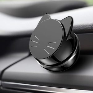 Multifunctional Magnetic Sticking Type Mobile Phone Car Holder (Black)