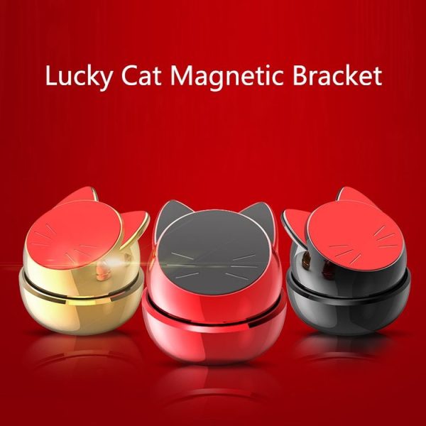 Multifunctional Magnetic Sticking Type Mobile Phone Car Holder (Black) - Image 2