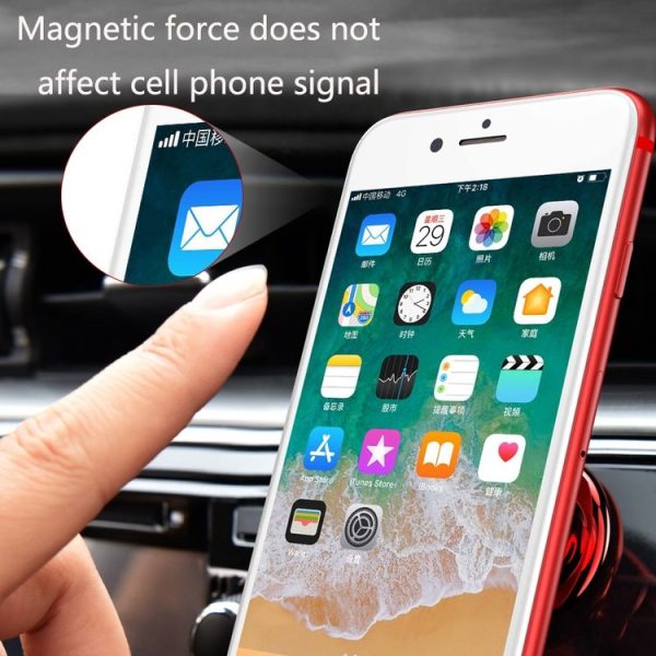 Multifunctional Magnetic Sticking Type Mobile Phone Car Holder (Black) - Image 6