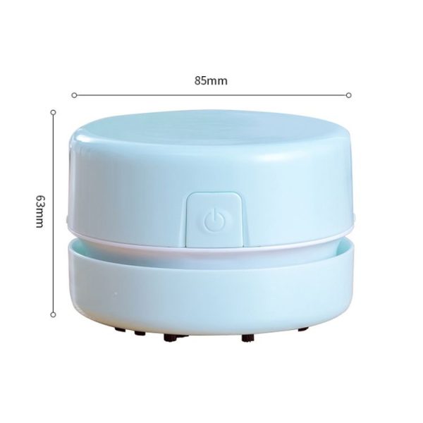 Desktop Keyboard Vacuum Cleaner Mini Portable Household Rubber Confetti Cleaner (Blue) - Image 3