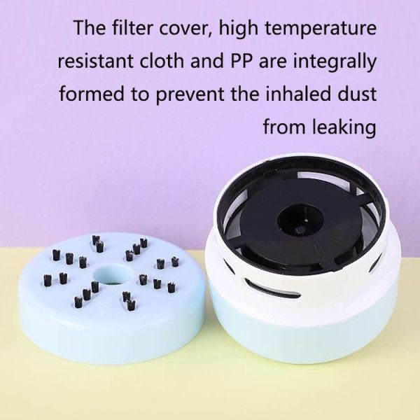 Desktop Keyboard Vacuum Cleaner Mini Portable Household Rubber Confetti Cleaner (Blue) - Image 4