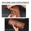 CL97 Multi-Function Toolkit Bundled Leather Tool Bag Double Thickened Two-Purpose Wrench Bag (Black) - Image 6