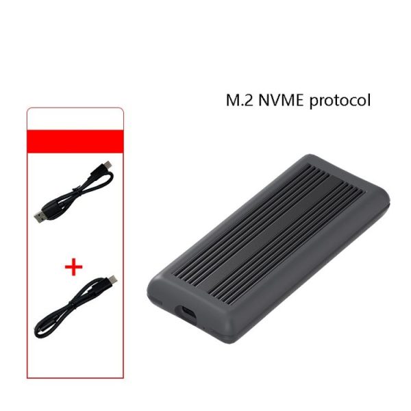 M.2 NVME / NGFF Solid State Drive Troll Type-C3.1 SSD Mobile Hard Disk Box, Style: NVME Double Cable - Image 2