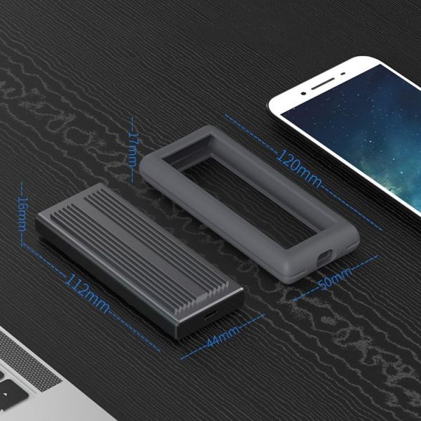 M.2 NVME / NGFF Solid State Drive Troll Type-C3.1 SSD Mobile Hard Disk Box, Style: NVME Single Cable - Image 3
