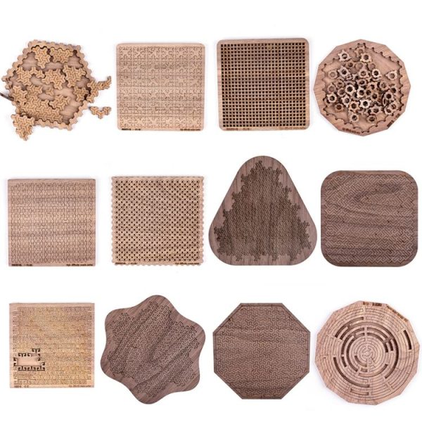 Wooden Adult High Difficulty Brain Burning Irregular Puzzle (Gastro) - Image 2