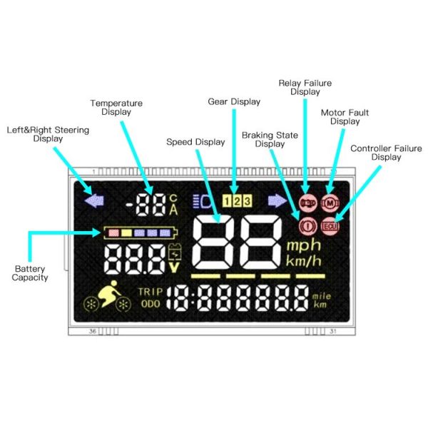 Electric Scooter LED Display Screen Main Control Board Replacement Accessories For Kugoo S1 / S2 / S3 Series Controller+Display - Image 6