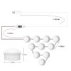 LED Makeup Mirror Light Beauty Fill Light Hand Sweep Sensor Mirror Front Light, Power source: 6 Bulbs (Natural White) - Image 3