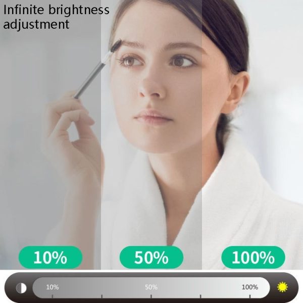 LED Makeup Mirror Light Beauty Fill Light Hand Sweep Sensor Mirror Front Light, Power source: 6 Bulbs (Natural White) - Image 5