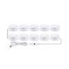 LED Makeup Mirror Light Beauty Fill Light Hand Sweep Sensor Mirror Front Light, Power source: 10 Bulbs (Natural White) - Image 2