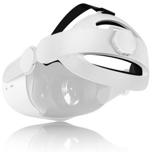 Head-Mounted Adjustable Decompression VR Helmet For Meta Quest (White)