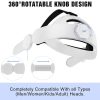 Head-Mounted Adjustable Decompression VR Helmet For Meta Quest (White) - Image 2