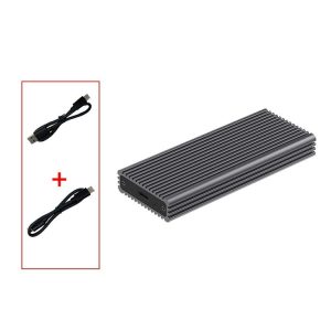 M.2 NVME / NGFF Mobile Hard Disk Box TYPE-C3.1 Notebook External Solid State Drive Box, Style: M280G NGFF Double Cable