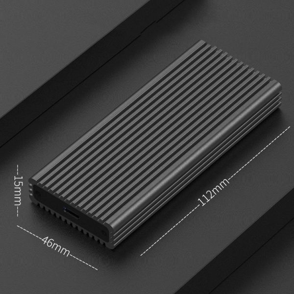 M.2 NVME / NGFF Mobile Hard Disk Box TYPE-C3.1 Notebook External Solid State Drive Box, Style: M280G NGFF Double Cable - Image 3