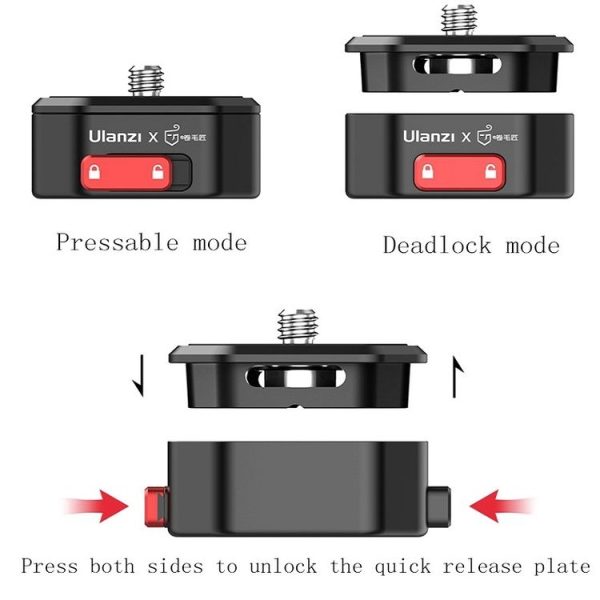 Ulanzi Claw SLR Mirrorless Sports Camera Quick Release System 1905 Quick Release Plate - Image 5