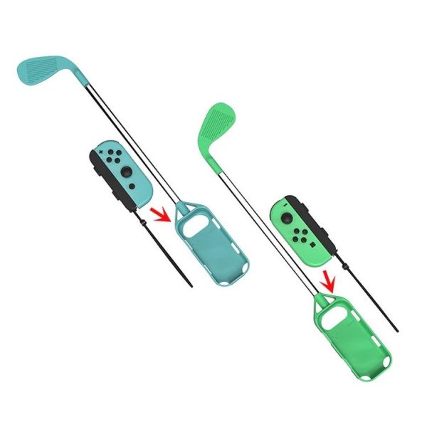 IPLAY HBS-361 Golf Grips Game Accessories For Nintendo Switch (Animal Forest Blue + Animal Forest Green) - Image 3