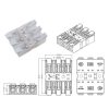 10 PCS Fast Terminal Block 2P Dual Pressing Terminal Connector Spring-Type Un-Lock Screw Connector, Specification: 928-3 Transparent Wide - Image 2