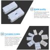 10 PCS Fast Terminal Block 2P Dual Pressing Terminal Connector Spring-Type Un-Lock Screw Connector, Specification: 928-3 Transparent Wide - Image 4