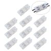 10 PCS Fast Terminal Block 2P Dual Pressing Terminal Connector Spring-Type Un-Lock Screw Connector, Specification: 928-M2 Transparent Narrow
