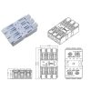 10 PCS Fast Terminal Block 2P Dual Pressing Terminal Connector Spring-Type Un-Lock Screw Connector, Specification: 928-M3 White Narrow - Image 2
