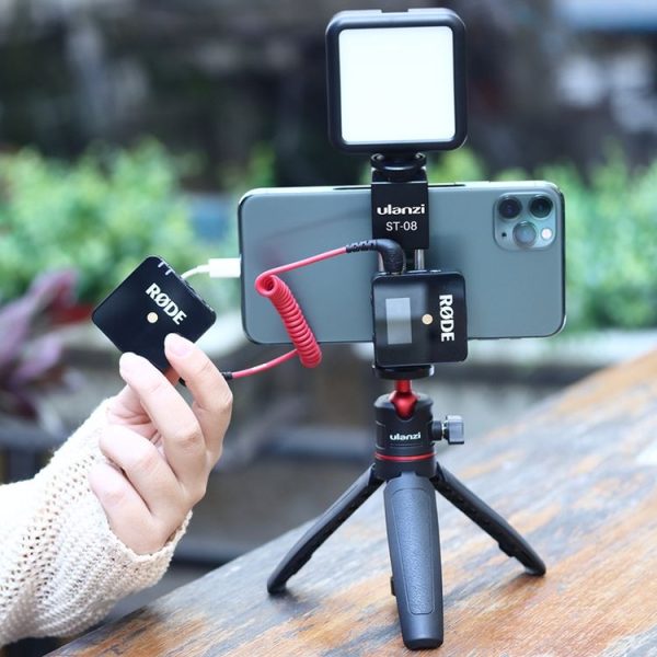 Ulanzi ST-08 Wireless Microphone Metal Mobile Phone Collection Live Photographic Bracket - Image 5