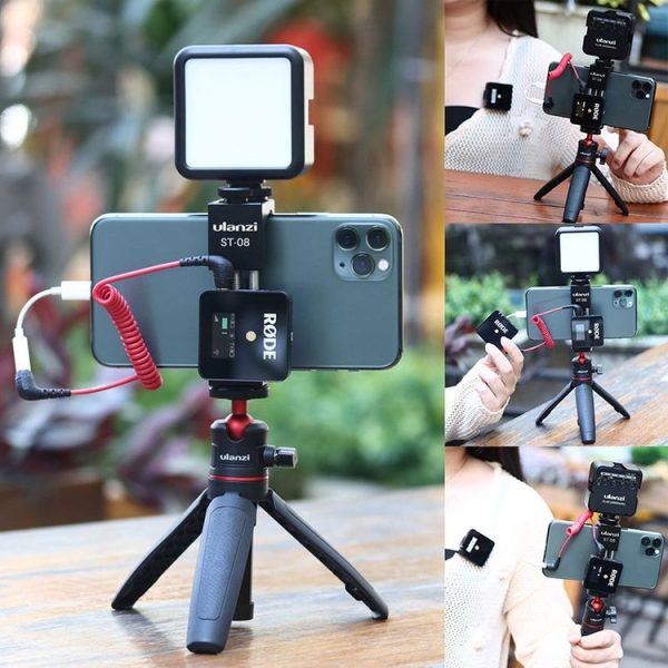 Ulanzi ST-08 Wireless Microphone Metal Mobile Phone Collection Live Photographic Bracket - Image 6