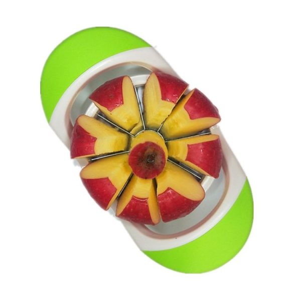 Apple Cutter Stainless Steel Cut Fruit Slicer (Red) - Image 5