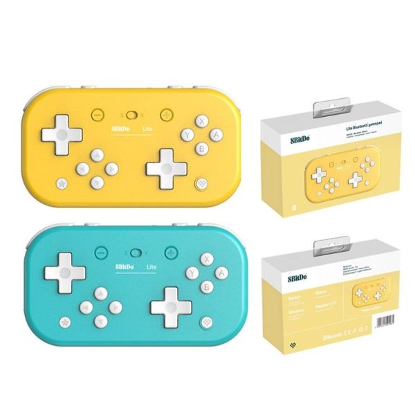 8Bitdo Lite Mini Portable Bluetooth Gamepad For Switch / PC (Yellow) - Image 7