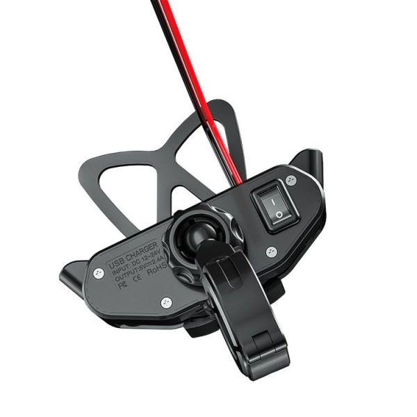 M10 2.4A Charging Version Kewig Motorcycle Electric Car Mobile Phone Navigation Waterproof Bracket - Image 3