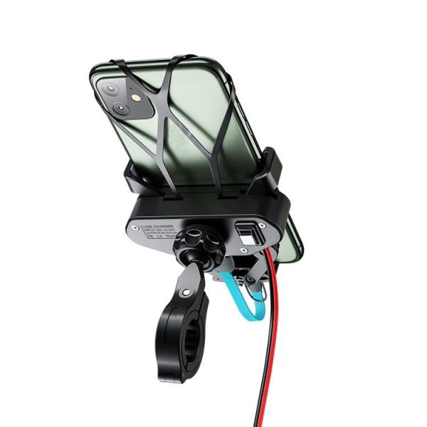 M10 2.4A Charging Version Kewig Motorcycle Electric Car Mobile Phone Navigation Waterproof Bracket - Image 5