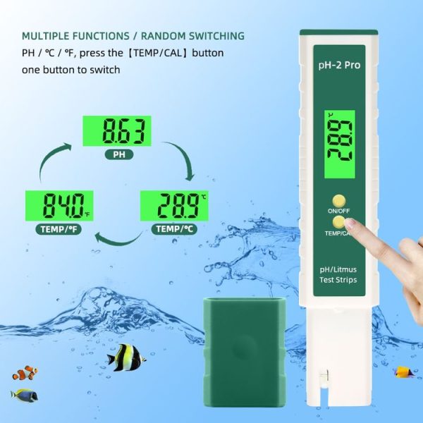 PH-2 Pro Litmus Tester Litmus Test Paper Color Change PH Meter Water Quality Meter - Image 6