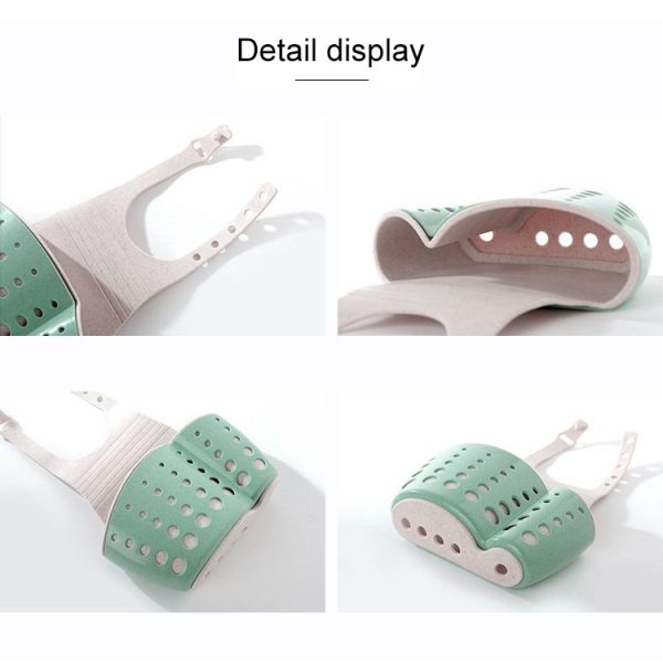 Kitchen Sponge Drain Holder Wheat Fiber Storage Rack Basket Wash Cloth Toilet Soap Shelf Organizer (Beige) - Image 4